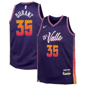 Clásico Kevin Durant Phoenix Suns Nike Youth Swingman Replica Jersey City Edition Purple