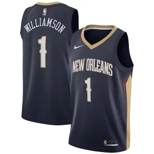 Ideal Elegante Lujoso Zion Williamson New Orleans Pelicans Nike 2019 NBA Draft First Round Pick Swingman Jersey Navy Icon Edition/White