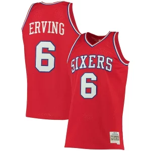 Ideal Cool Delicioso Julius Erving Philadelphia 76ers 1982/83 Big & Tall Hardwood Classics Swingman Jersey Red