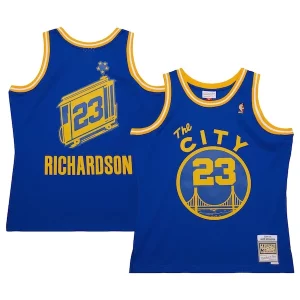 Fantástico Jason Richardson Golden State Warriors 2004/05 Hardwood Classics Swingman Jersey Royal