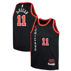 Moderno Robusto Clásico DeMar DeRozan Chicago Bulls Nike Youth Swingman Replica Jersey City Edition Black