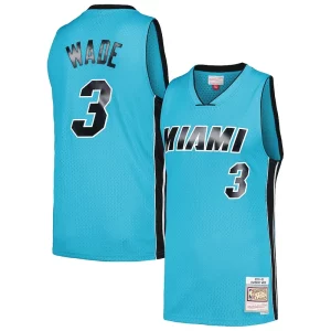 Magnífico Hermoso Clásico Dwyane Wade Miami Heat Hardwood Classics 2005/06 Tropical Swingman Jersey Blue