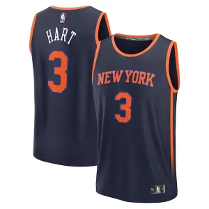 Robusto Chulo Josh Hart New York Knicks Fast Break Replica Player Jersey Statement Edition Navy
