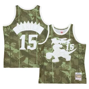 Único Fácil de llevar Vince Carter Toronto Raptors Hardwood Classics 1998/99 Ghost Green Swingman Jersey Camo