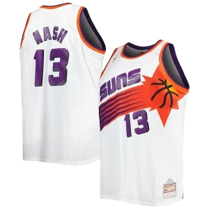 Chulo Increíble Steve Nash Phoenix Suns Big & Tall Hardwood Classics 1996/97 Swingman Jersey White/Black