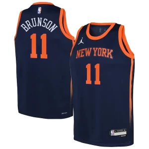 Único Ideal Exquisito Jalen Brunson New York Knicks Jordan Brand Youth Swingman Jersey Statement Edition Navy