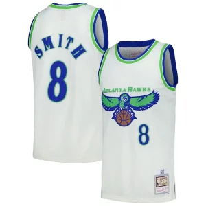 Sofisticado Comodo Clásico Steve Smith Atlanta Hawks Chainstitch Swingman Jersey Cream