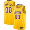 Delicioso Los Angeles Lakers Nike Custom Swingman Jersey Gold Icon Edition