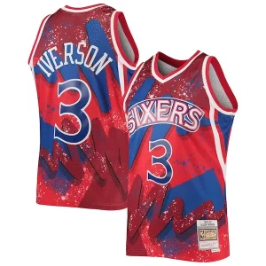 Bonito Allen Iverson Philadelphia 76ers Hardwood Classics 1996/97 Hyper Hoops Swingman Jersey Red