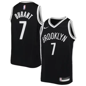 Hermoso Sofisticado Maravilloso Kevin Durant Brooklyn Nets Nike Youth Swingman Jersey Icon Edition Black