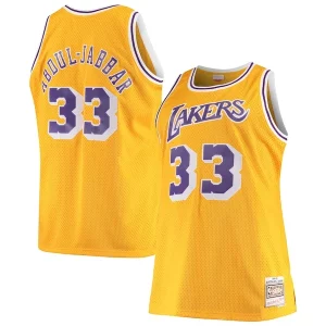 Comodo Sofisticado Hermoso Kareem Abdul Jabbar Los Angeles Lakers 1984/85 Big & Tall Hardwood Classics Swingman Jersey Gold