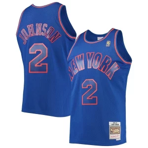 Original Moderno Bonito Larry Johnson New York Knicks 1996/97 Hardwood Classics Swingman Jersey Blue