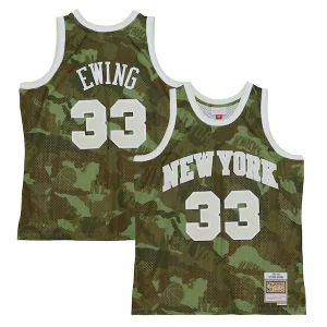 Robusto Cool Patrick Ewing New York Knicks Hardwood Classics 1991/92 Ghost Green Swingman Jersey Camo