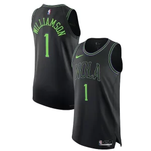 Único Nike Zion Williamson New Orleans Pelicans Authentic Jersey City Edition Black