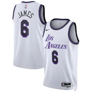 Maravilloso Genial Hermoso LeBron James Los Angeles Lakers Nike Unisex 2022/23 Swingman Jersey City Edition White