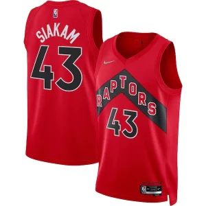 Práctico Pascal Siakam Toronto Raptors Nike 2021/22 Diamond Swingman Jersey Icon Edition Red