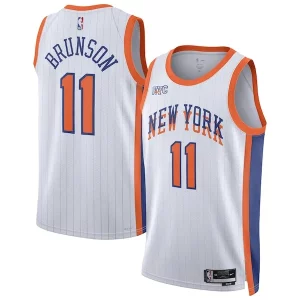 Chulo Encantador Práctico Jalen Brunson New York Knicks Nike Unisex 2024/25 Swingman Player Jersey City Edition White