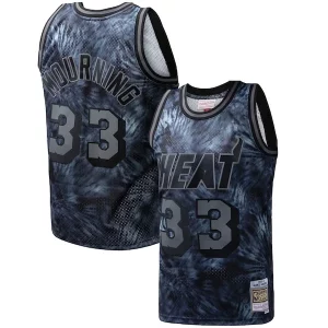 Magnífico Delicioso Moderno Alonzo Mourning Miami Heat Hardwood Classics 1996/97 Tie Dye Swingman Jersey Black