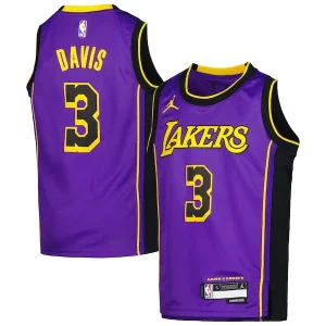 Genial Moderno Anthony Davis Los Angeles Lakers Jordan Brand Youth Swingman Jersey Statement Edition Purple