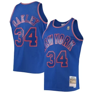 Lujoso Encantador Fantástico Charles Oakley New York Knicks 1996/97 Hardwood Classics Swingman Jersey Blue