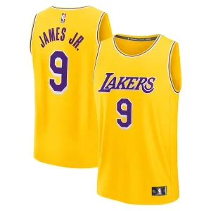 Ideal Hermoso Bronny James Los Angeles Lakers 2024 NBA Draft Fast Break Player Jersey Icon Edition Gold