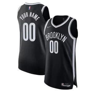 Ideal Clásico Versátil Brooklyn Nets Nike 2021/22 Diamond Authentic Custom Jersey Icon Edition Black