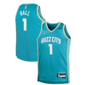 Genial Atractivo LaMelo Ball Charlotte Hornets Jordan Brand Youth Swingman Replica Jersey City Edition Teal