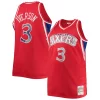 Práctico Elegante Allen Iverson Philadelphia 76ers Big & Tall 1996/97 NBA 75th Anniversary Diamond Swingman Jersey Red