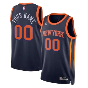 Comodo Chulo New York Knicks Jordan Brand Unisex 2022/23 Swingman Custom Jersey Statement Edition Navy