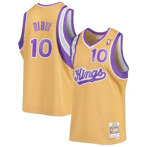 Genial Mike Bibby Sacramento Kings 2005/06 Hardwood Classics Swingman Jersey Gold