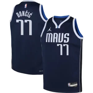 Resistente Luka Doncic Dallas Mavericks Jordan Brand Youth Swingman Jersey Statement Edition Navy