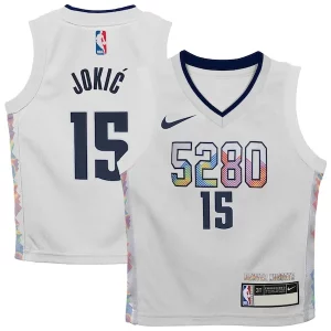 Duradero Nikola Jokic Denver Nuggets Nike Toddler 2024/25 Swingman Player Jersey City Edition White