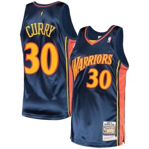 Atractivo Versátil Comodo Stephen Curry Golden State Warriors 2009/10 Hardwood Classics Authentic Jersey Navy