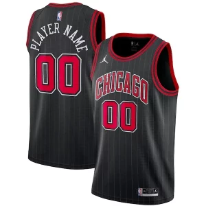 Ideal Moderno Estupendo Chicago Bulls Jordan Brand Swingman Custom Jersey Statement Edition Black