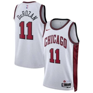Encantador Bonito DeMar DeRozan Chicago Bulls Nike Unisex 2022/23 Swingman Jersey City Edition White