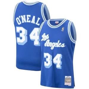Magnífico Shaquille O'Neal Los Angeles Lakers Hardwood Classics Swingman Jersey Royal/Purple/Gold