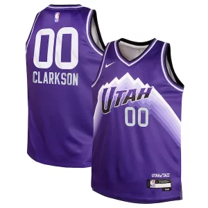 Clásico Elegante Increíble Jordan Clarkson Utah Jazz Nike Youth Swingman Replica Jersey City Edition Purple