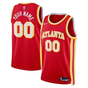 Encantador Atlanta Hawks Nike Unisex Swingman Custom Jersey Red Icon Edition