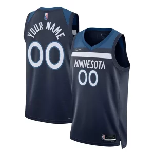Estupendo Minnesota Timberwolves Nike 2021/22 Diamond Swingman Custom Jersey Icon Edition Navy