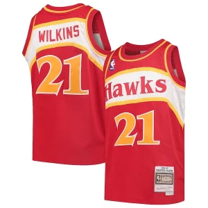 Único Chulo Delicioso Dominique Wilkins Atlanta Hawks Youth 1986/87 Hardwood Classics Swingman Throwback Jersey Red