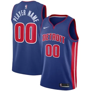 Exquisito Estupendo Detroit Pistons Nike Swingman Custom Jersey Blue Icon Edition