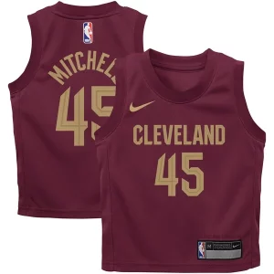Hermoso Versátil Donovan Mitchell Cleveland Cavaliers Nike Toddler Swingman Player Jersey Icon Edition Wine