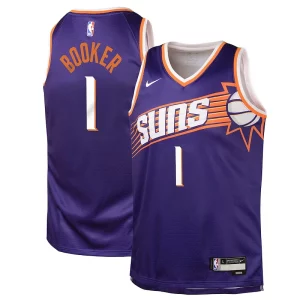 Increíble Devin Booker Phoenix Suns Nike Youth Swingman Jersey Icon Edition Purple