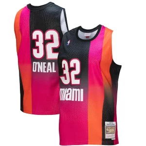 Maravilloso Shaquille O'Neal Miami Heat 2005/06 Hardwood Classics Fadeaway Swingman Player Jersey Pink/Black