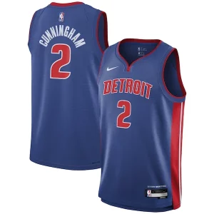 Lujoso Original Comodo Cade Cunningham Detroit Pistons Nike Youth Swingman Jersey Icon Edition Blue