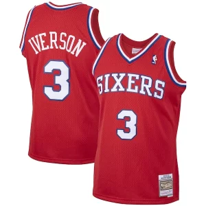 Sofisticado Perfecto Hermoso Allen Iverson Philadelphia 76ers 2001/02 Hardwood Classics Swingman Jersey Red/White