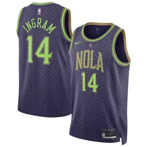 Original Fácil de llevar Brandon Ingram New Orleans Pelicans Nike Unisex 2024/25 Swingman Player Jersey City Edition Purple