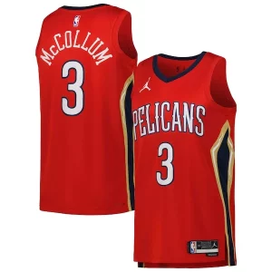 Bonito CJ McCollum New Orleans Pelicans Jordan Brand Unisex Swingman Jersey Statement Edition Red