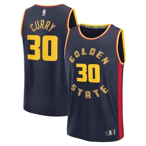 Increíble Sofisticado Stephen Curry Golden State Warriors 2024/25 Fast Break Player Jersey City Edition Navy