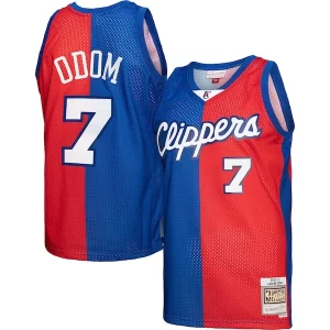 Lujoso Lamar Odom LA Clippers Hardwood Classics 2000/01 Split Swingman Jersey Royal/Red
